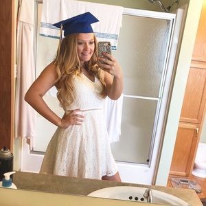 Francesca’s White Graduation Dress